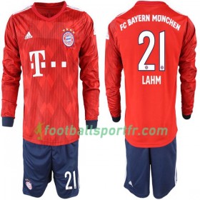 Tenue Bayern Munich Lahm 21 Enfant Domicile 2018-2019 Maillot de Foot ML
